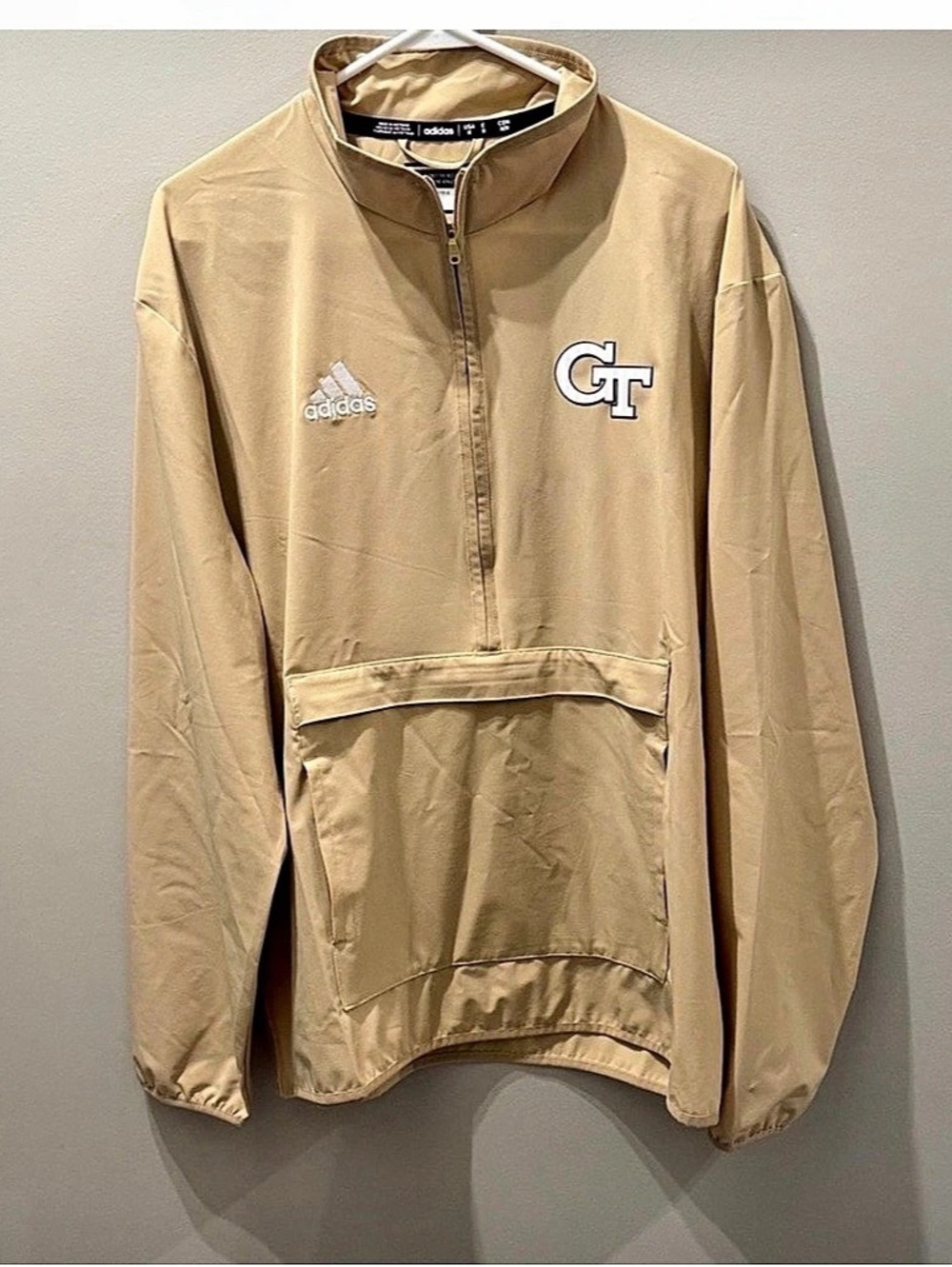 Georgia Tech Yellow Jackets Quarter Zip Windbreaker Pullover